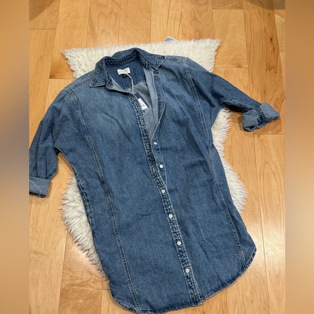UNIVERSAL THREAD denim jean button down dress NWT XS